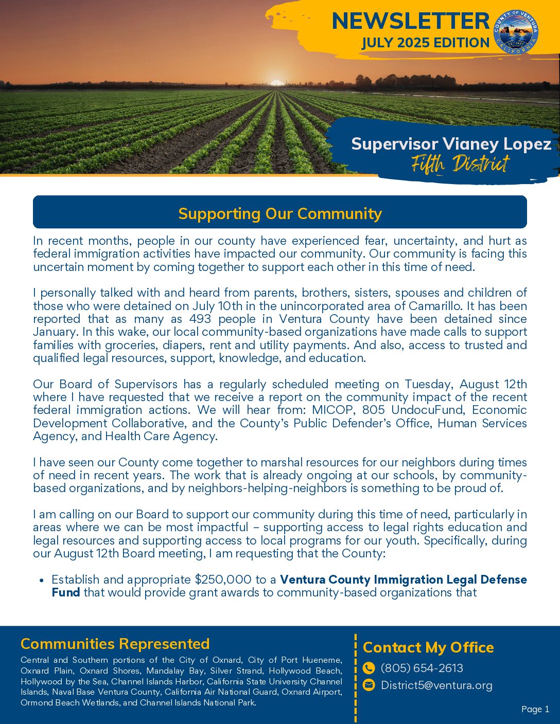 District 5 July 2025 Newsletter
