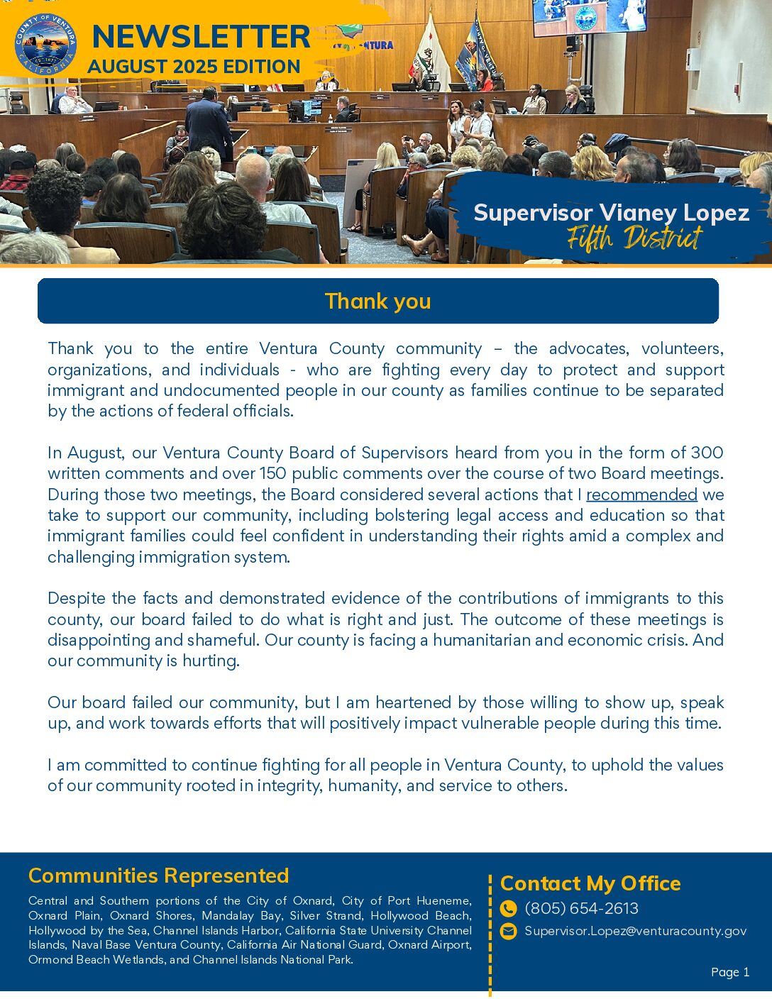 District 5 August 2025 Newsletter